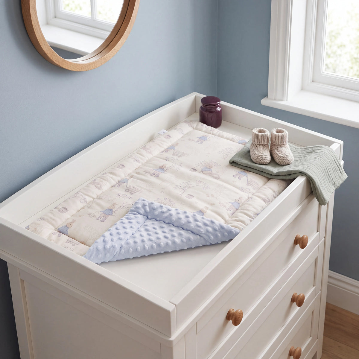 Matelas à langer réversible en mousseline — 80 × 40 cm — vue 11