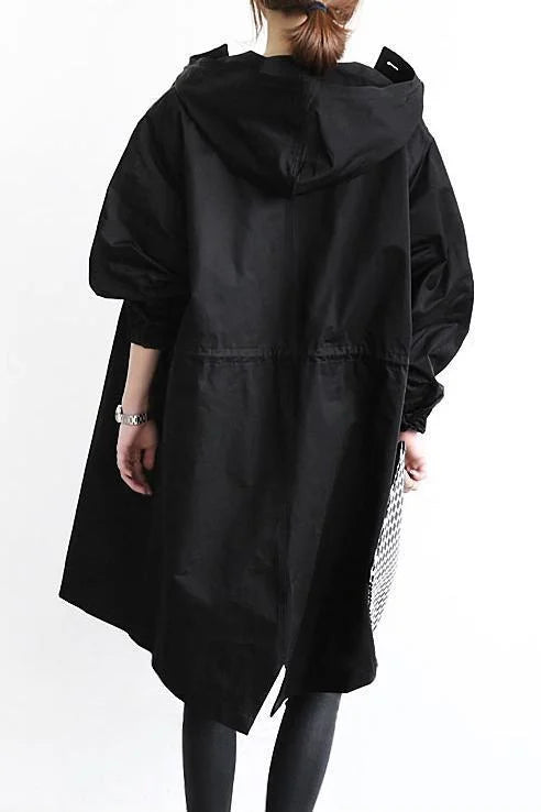 Isabella — Manteau à capuche et taille à nouer — Amielle Paris