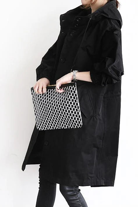 Isabella — Manteau à capuche et taille à nouer — Amielle Paris