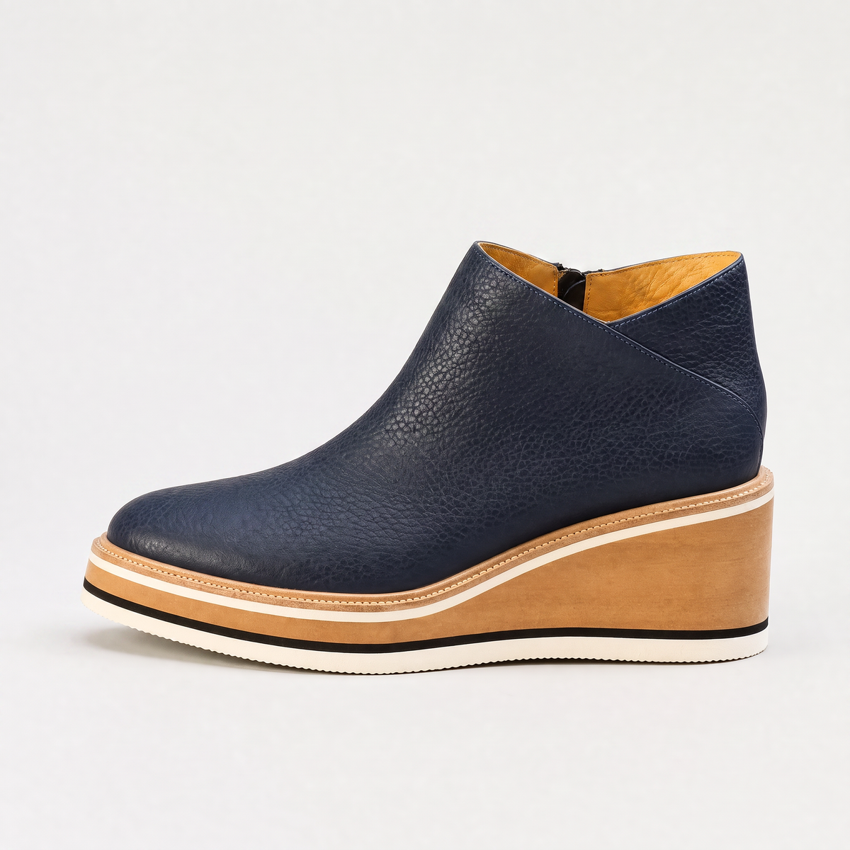 Bottines à zip latéral et ligne épurée — Amielle Paris — vue 1