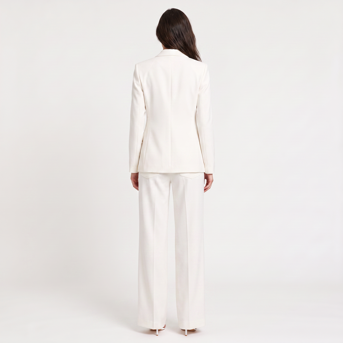 Tailleur deux pièces à blazer et pantalon large — Amielle Paris — vue 7