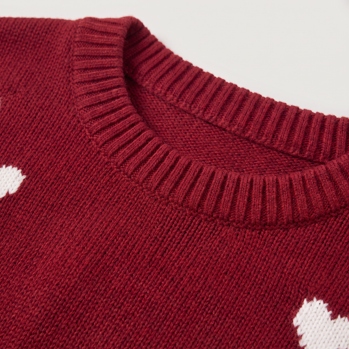 Pull ample à motifs cœurs et épaules tombantes — Amielle Paris — vue 6