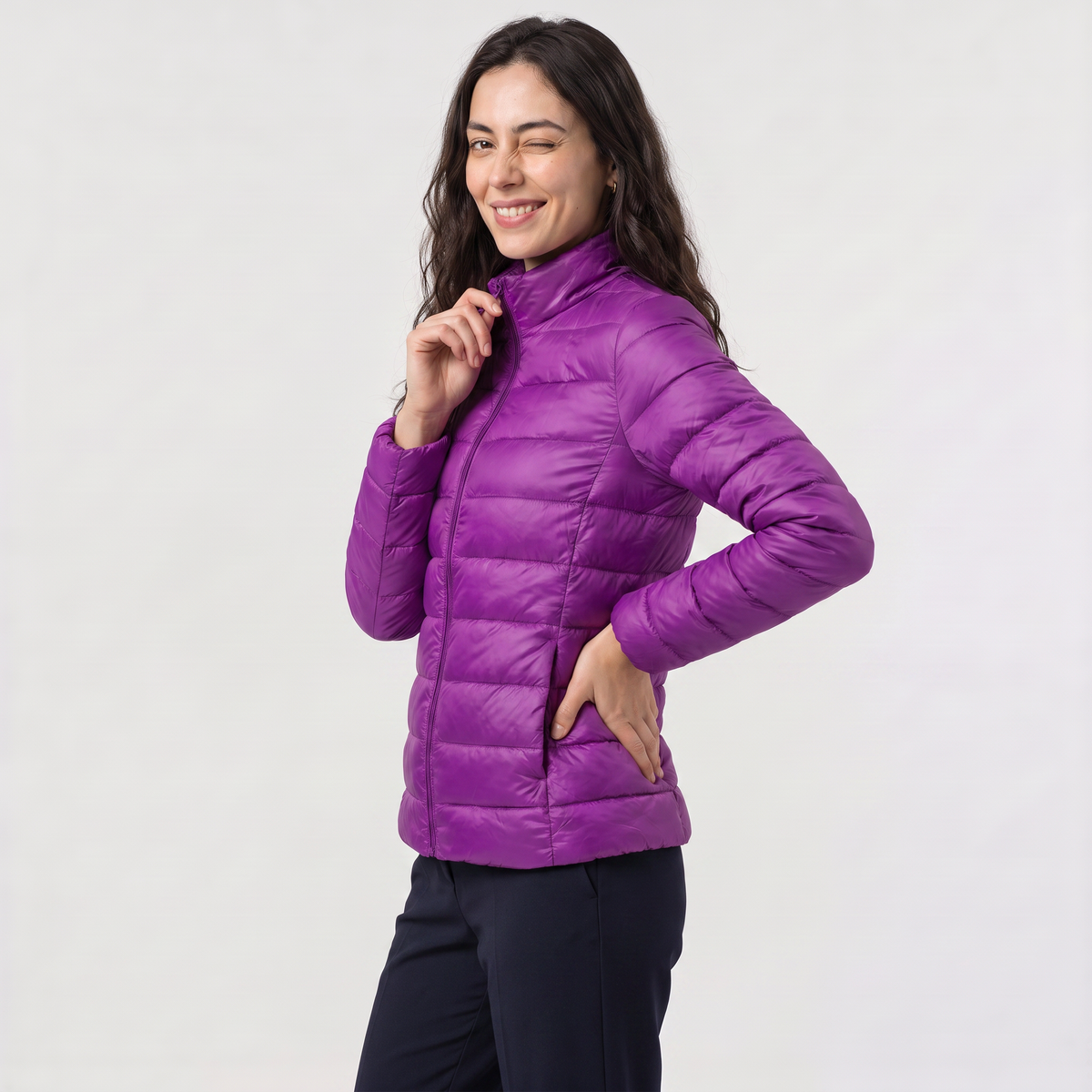 Veste matelassée légère à col montant — Amielle Paris — vue 4