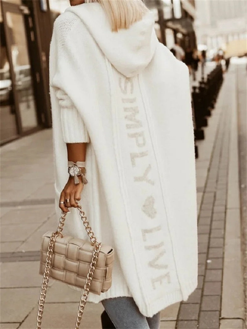 Gilet long sans manches à capuche — Amielle Paris