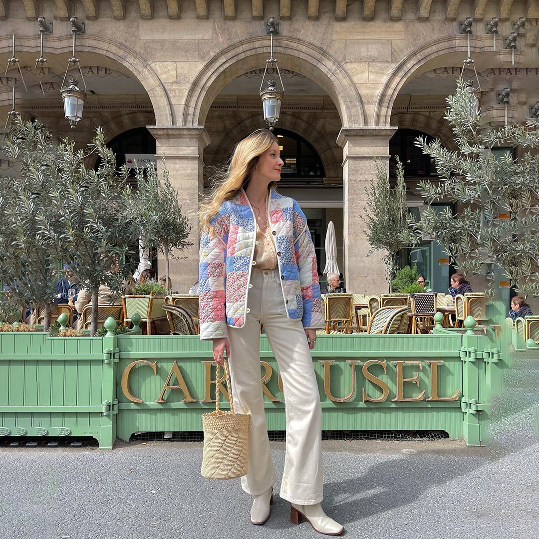 Fiona — Veste légère à motifs colorés — Amielle Paris