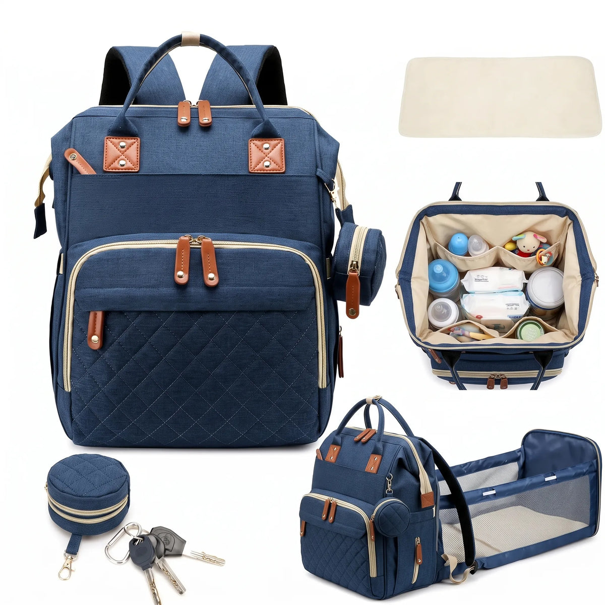 Sac à dos à langer avec accessoires de change — vue 22