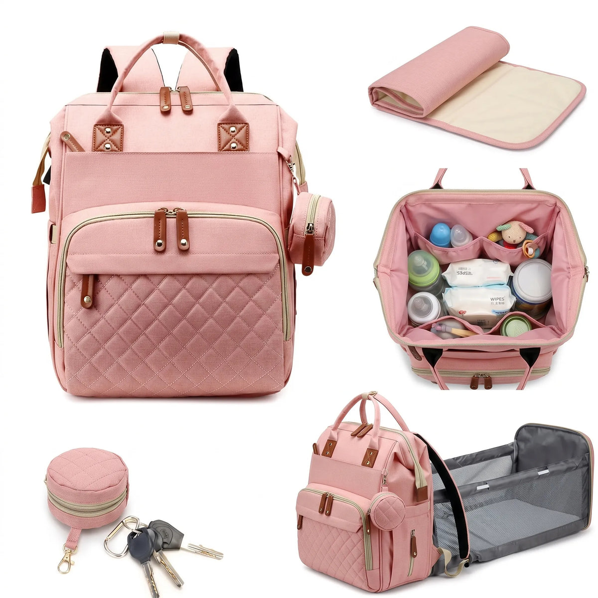 Sac à dos à langer avec accessoires de change — vue 24