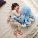 Peluche pieuvre aux tentacules texturés — vue 1