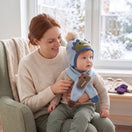Ensemble bonnet bébé à pompon et écharpe animal — vue 6