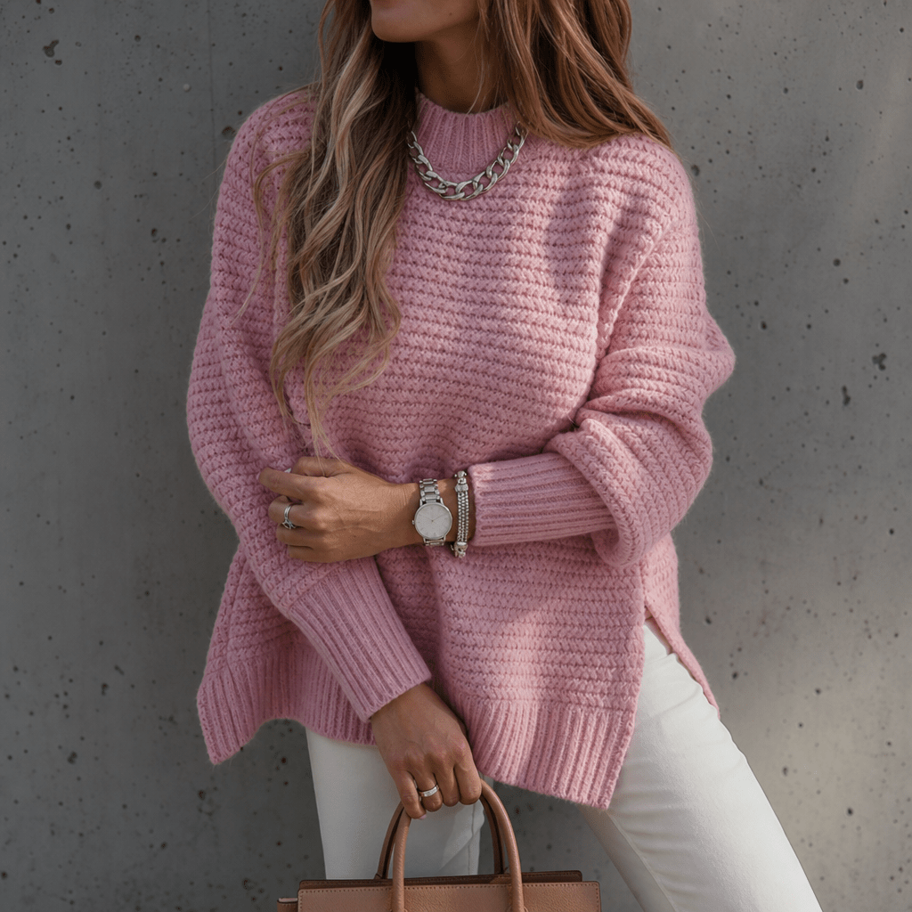 Pull oversize en grosse maille