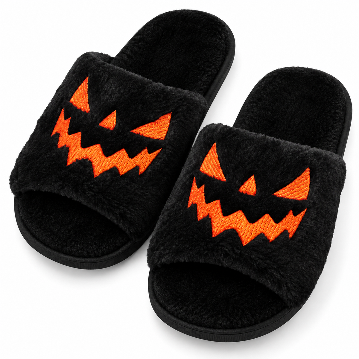 Pumpkin Grin — Chaussons ouverts citrouille — vue 2