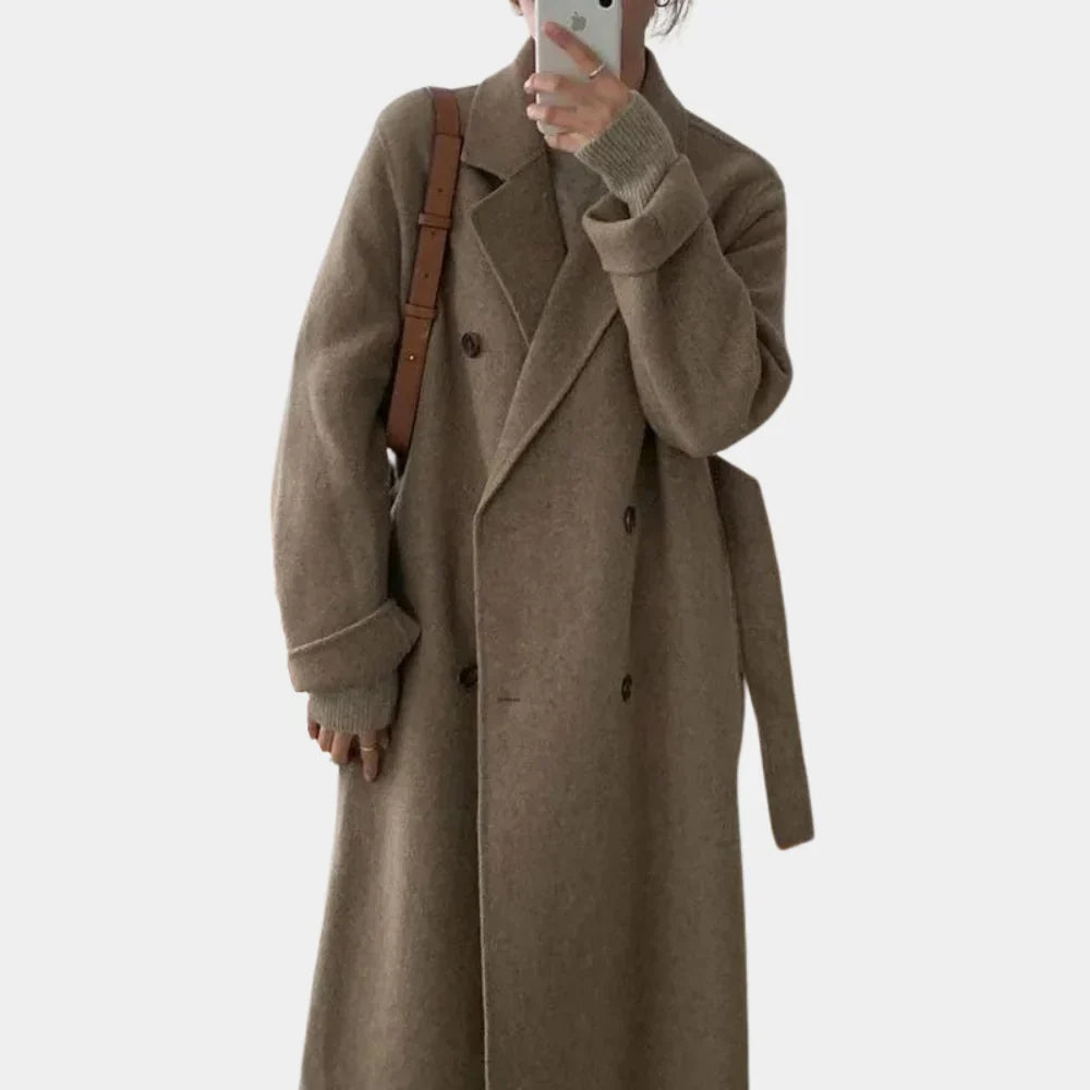 Sienna — Manteau ample croisé et ceinturé — Amielle Paris