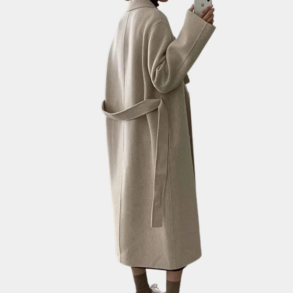 Sienna — Manteau ample croisé et ceinturé — Amielle Paris