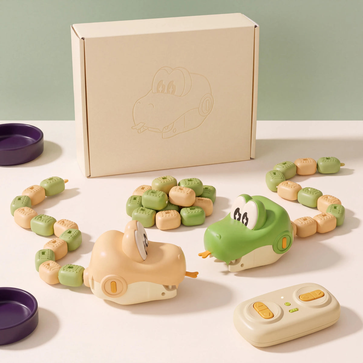 Jeu de serpent télécommandé à queue extensible — vue 3