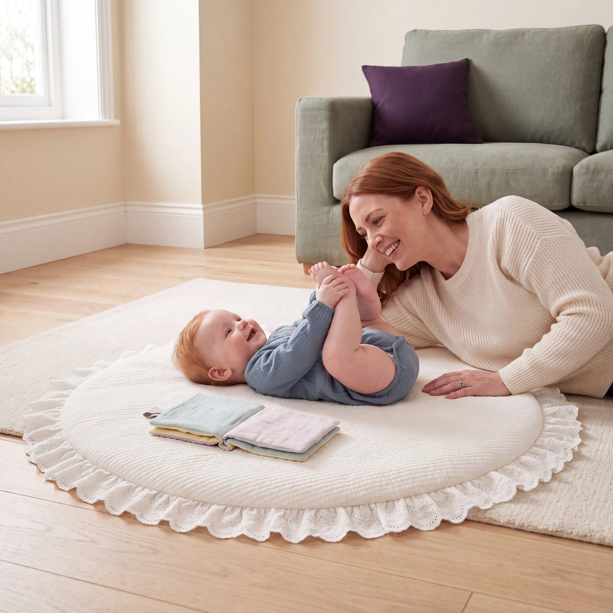 Tapis d’éveil rond déhoussable — 100 cm — vue 4