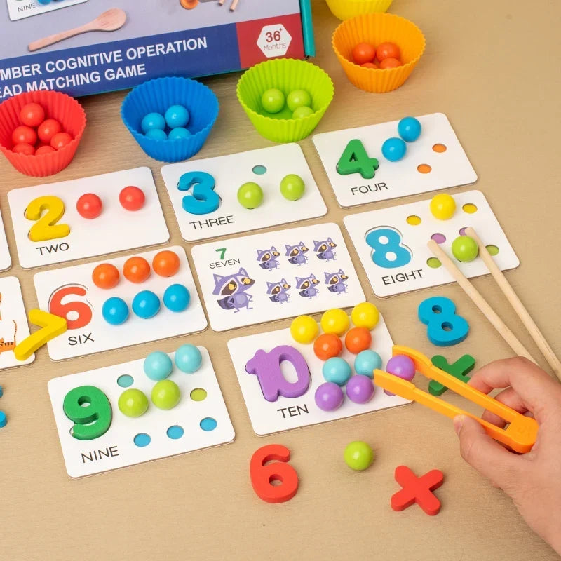 Jeu de tri de perles avec 7 bols colorés — vue 5