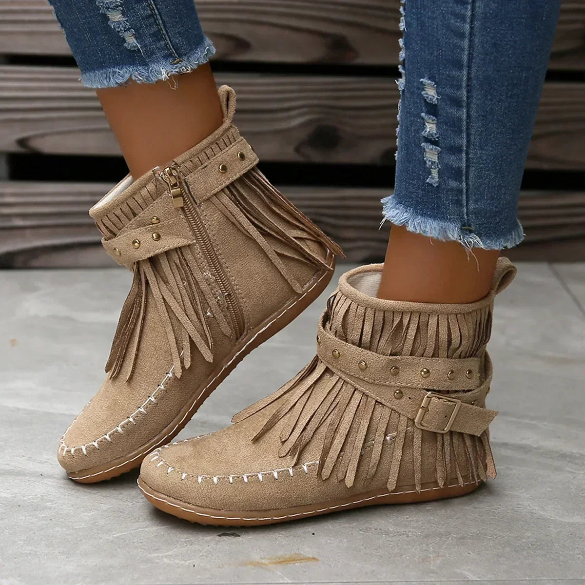 Bottines western à franges — vue 7