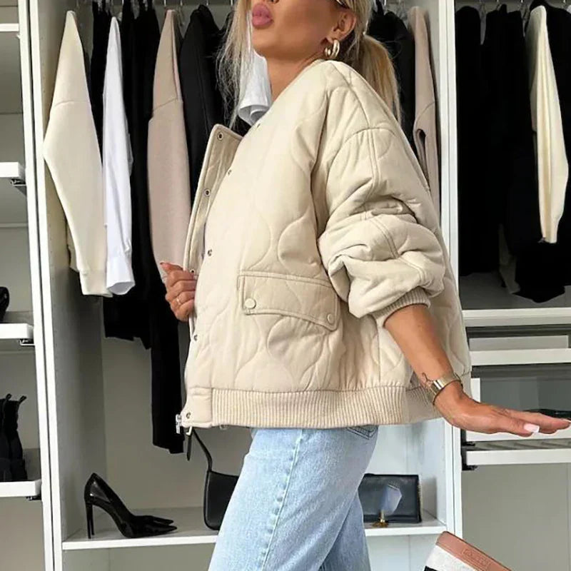 Bella — Veste matelassée à manches ballon — Amielle Paris