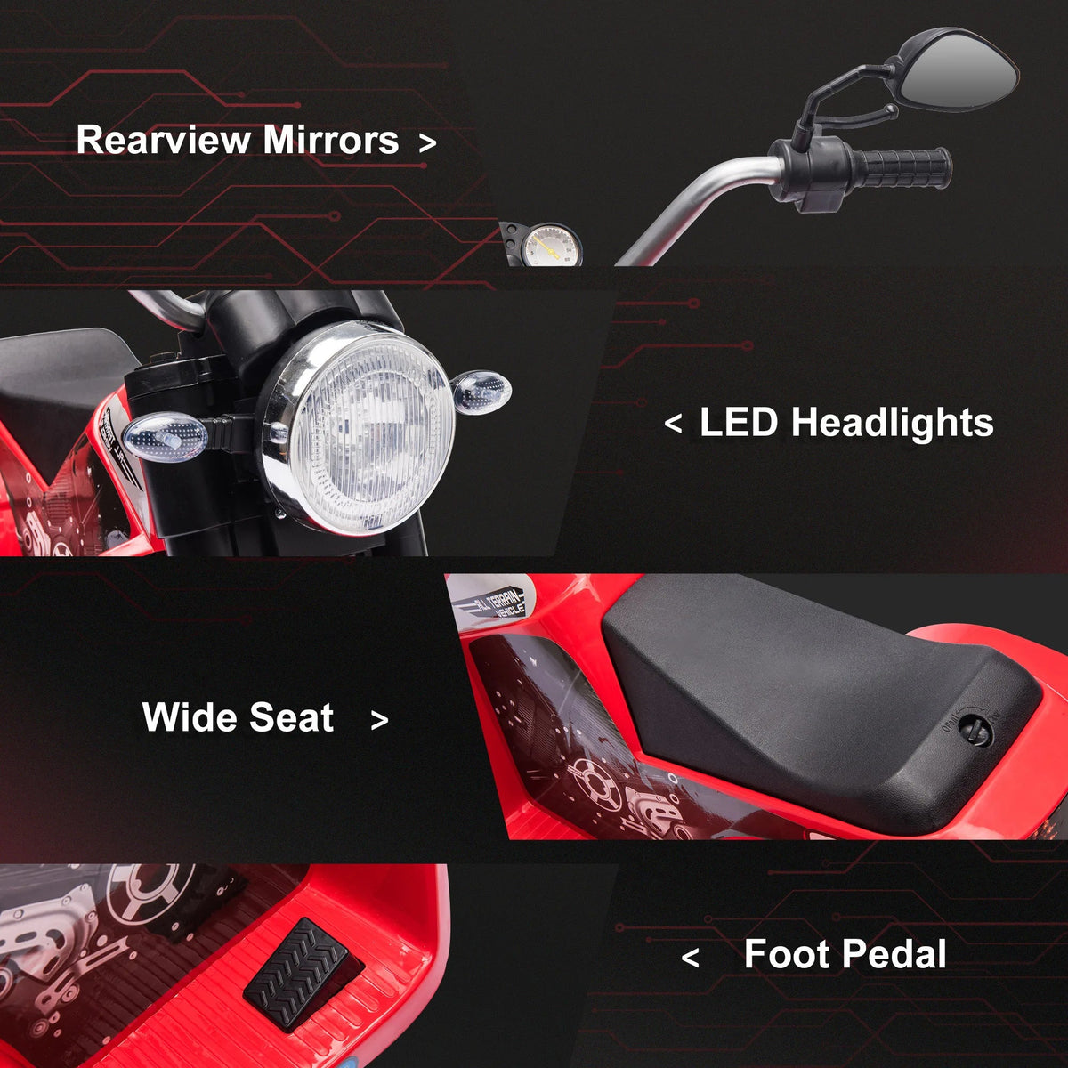 Moto électrique enfant à trois roues — 6 V — vue 11