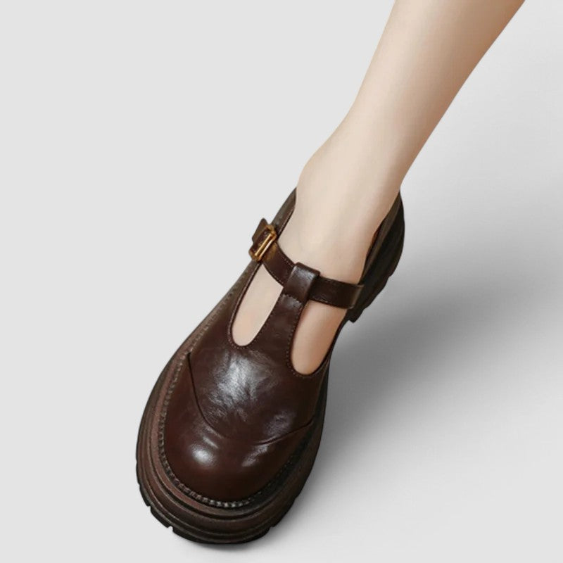Chaussures Mary Jane à bride en T et semelle épaisse — Amielle Paris