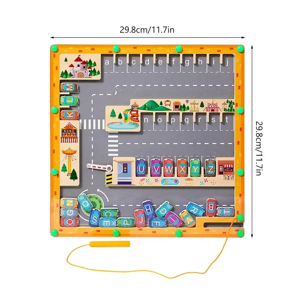 Labyrinthe magnétique alphabet et parking — vue 10