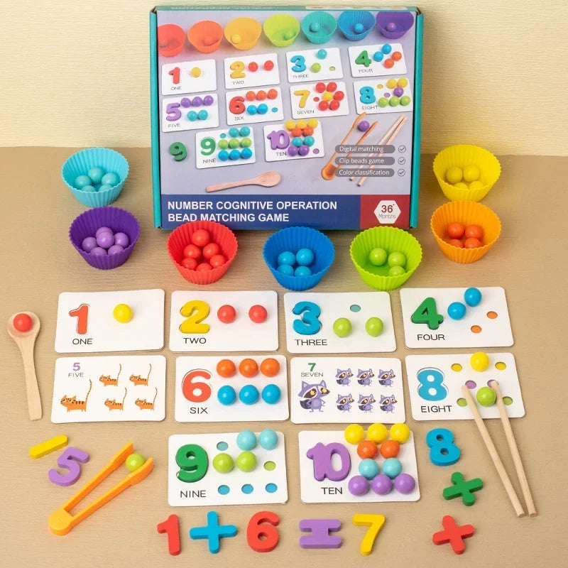 Jeu de tri de perles avec 7 bols colorés — vue 3