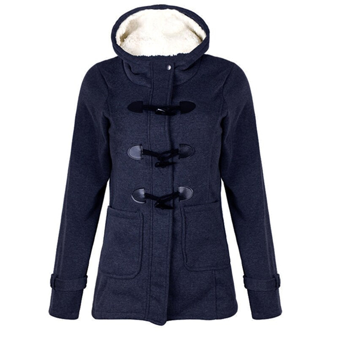 Duffle-coat doublé en polaire à brandebourgs — Amielle Paris