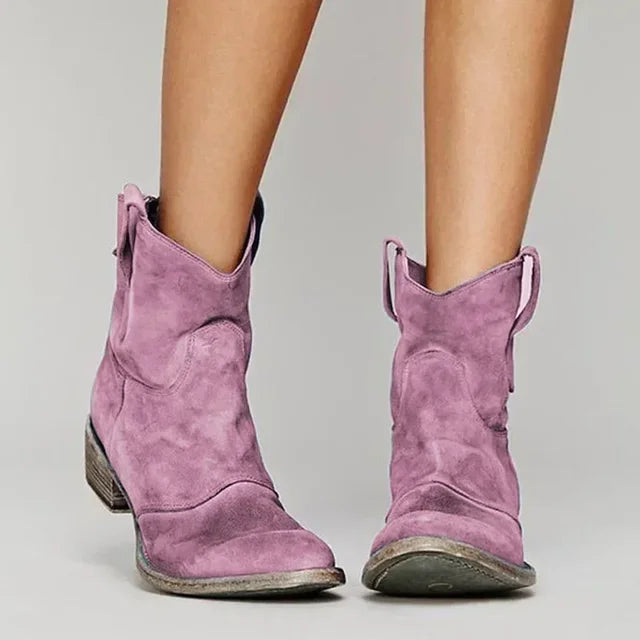 Camellia — Bottines western à semelle rembourrée — Amielle Paris
