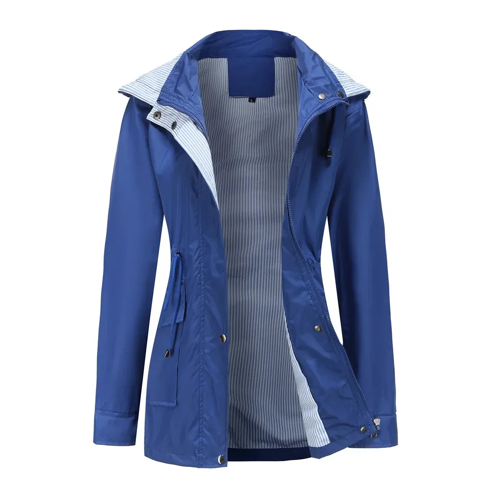 Parka à capuche amovible et taille ajustable — Amielle Paris