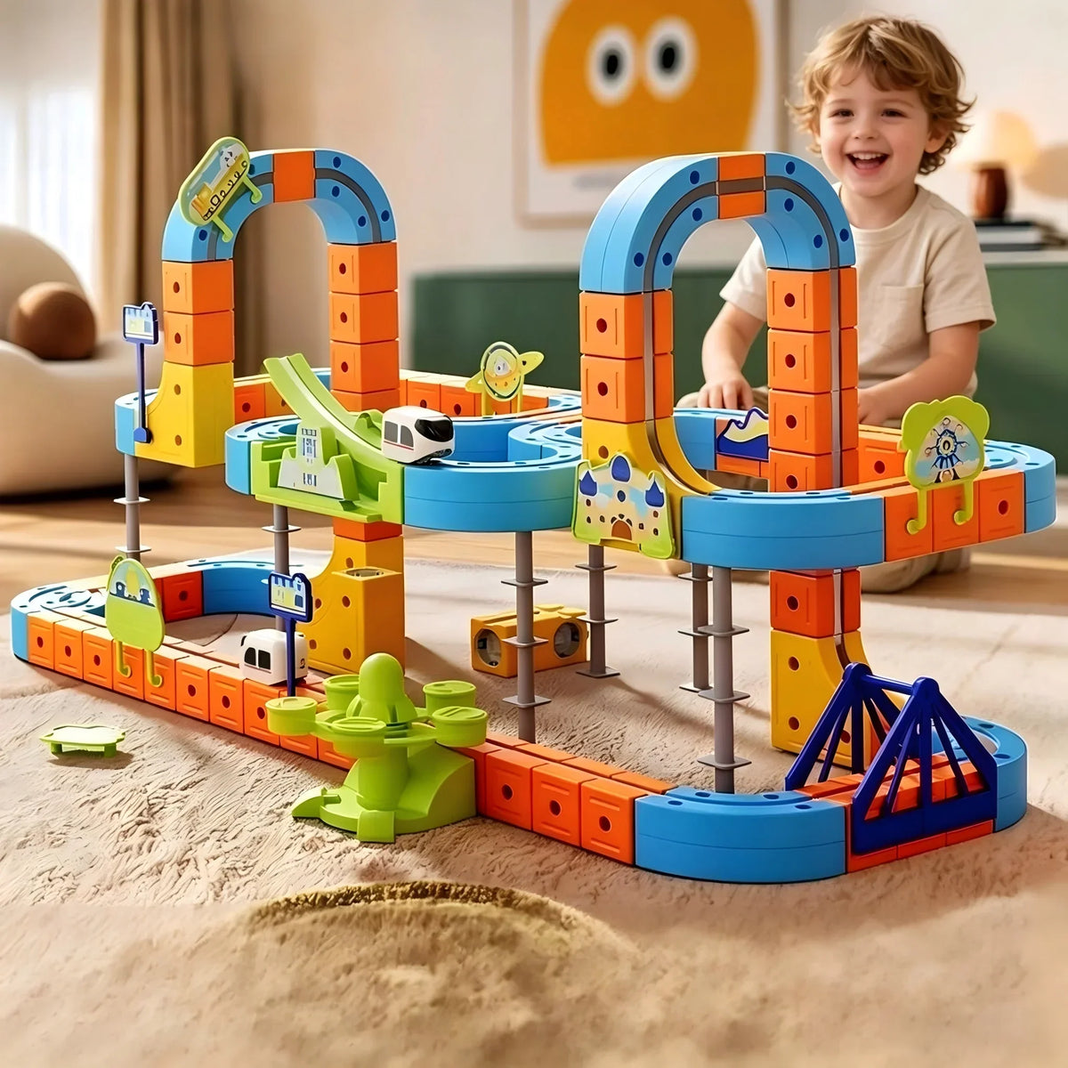 Circuit de train monorail magnétique à construire — vue 6