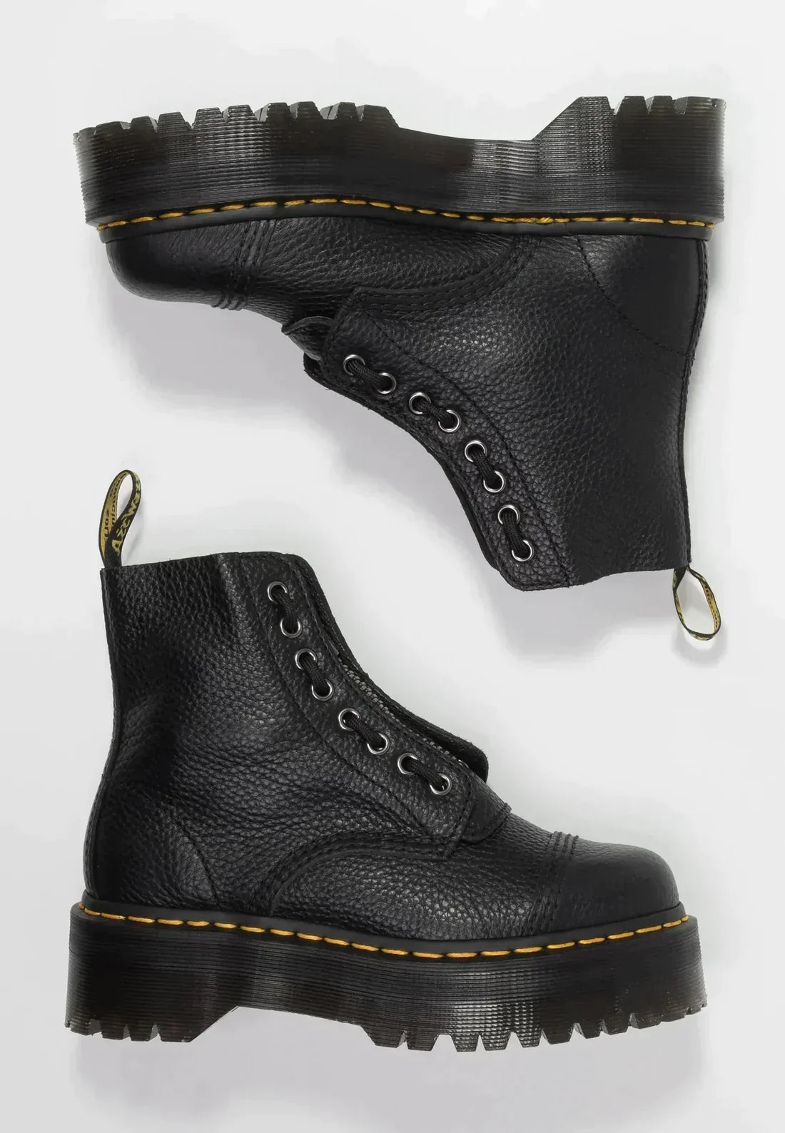 Bottines à plateforme et zip devant — vue 4