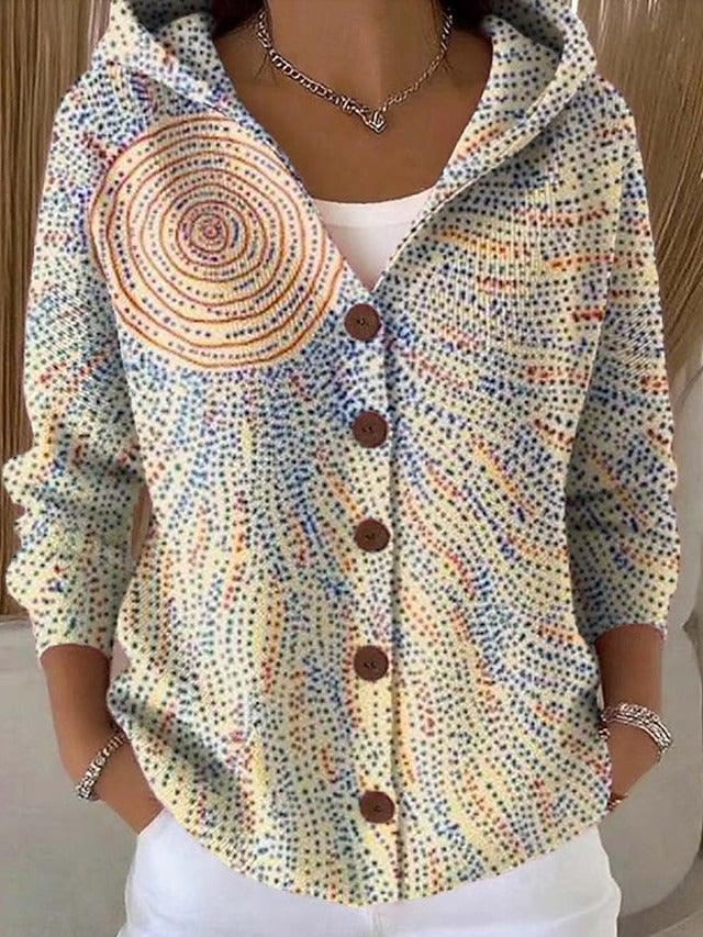Clara — Cardigan à motifs et capuche — Amielle Paris