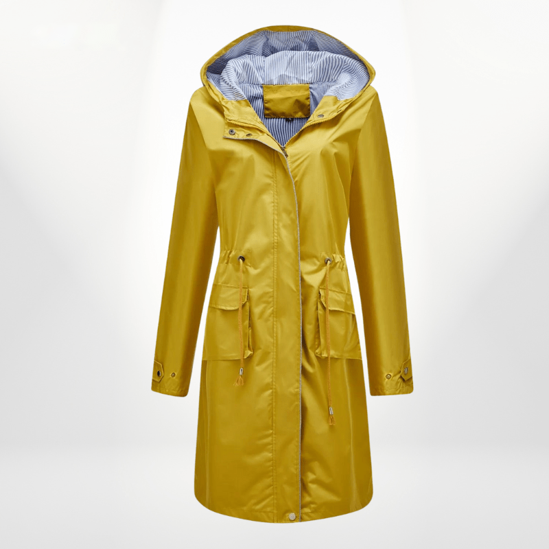 Rosalie — Parka longue à doublure rayée — Amielle Paris