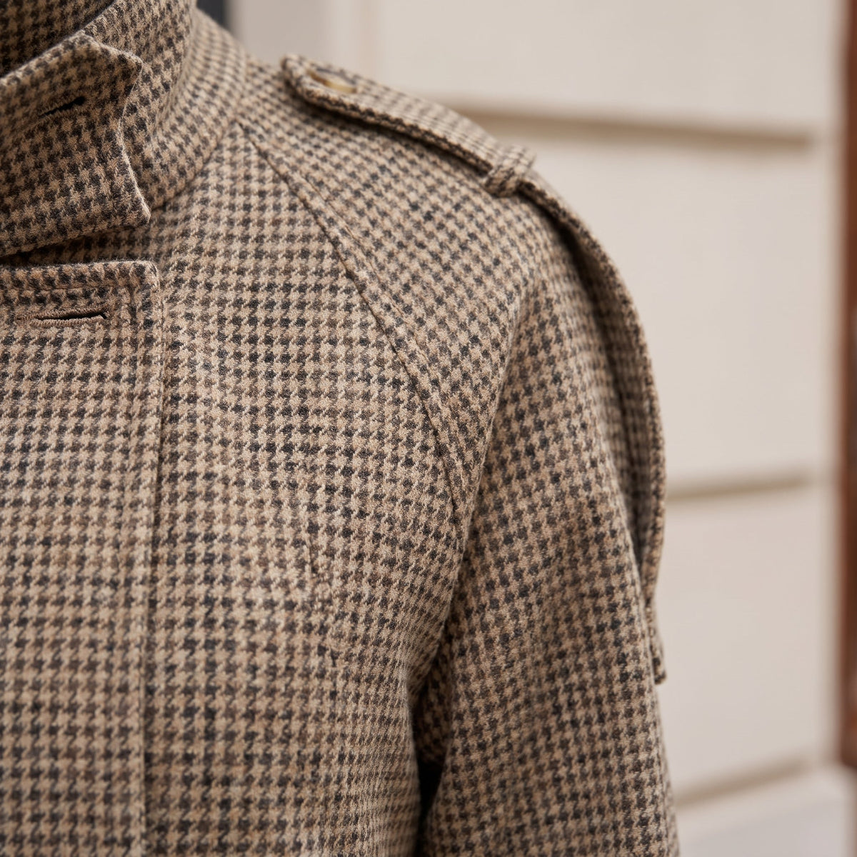 Veste courte pied-de-poule à col montant — vue 5