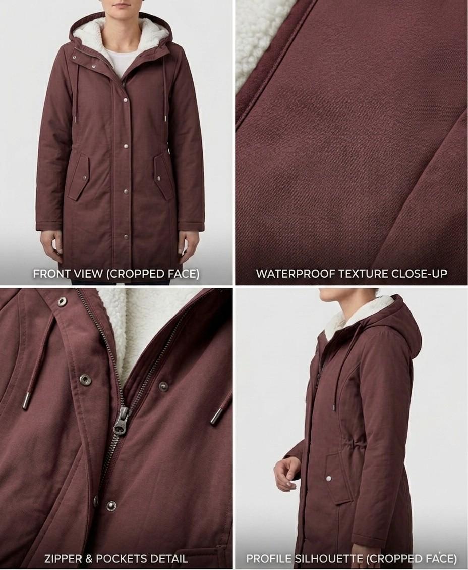 Kiera — Parka droite à capuche — vue 11