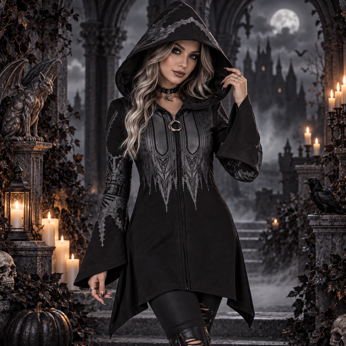 Witching Hour — Tunique à capuche Halloween — vue principale