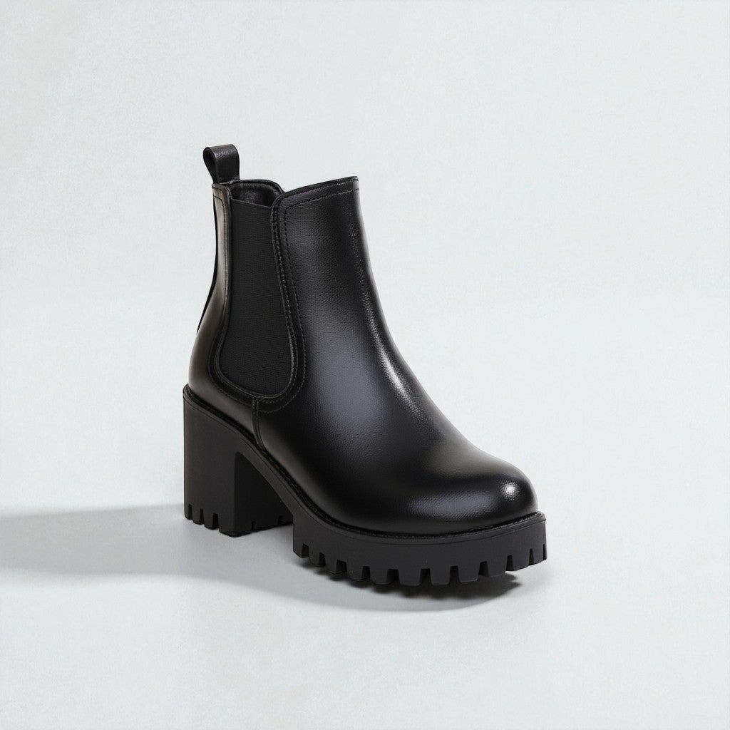 Bottines Chelsea à semelle crantée épaisse — Amielle Paris