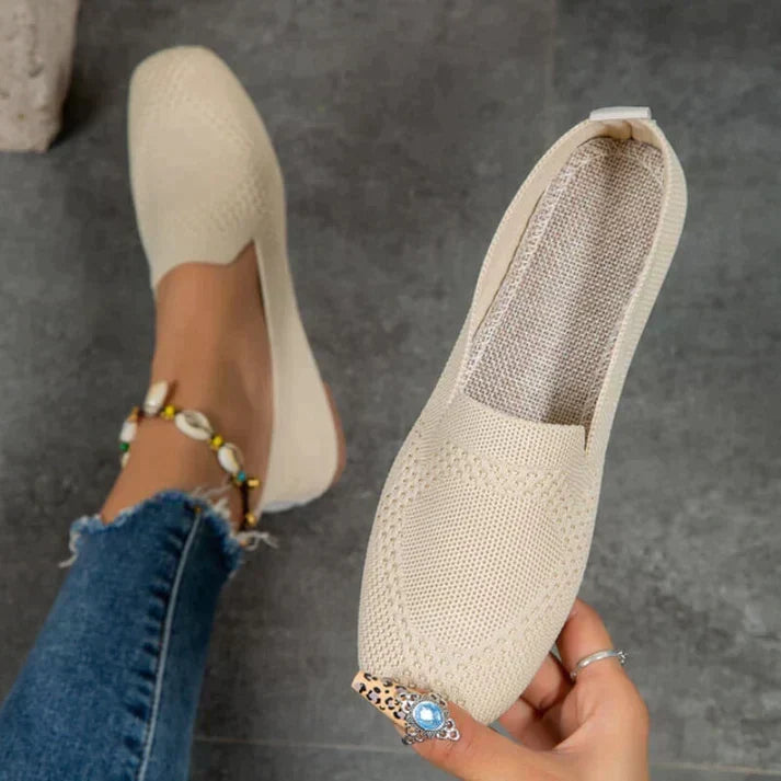 Mocassins en maille à bout pointu — Amielle Paris