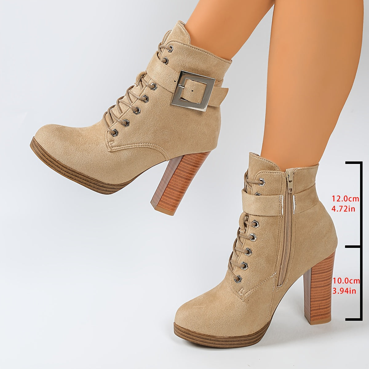 Maude | Bottines à lacets et talon haut