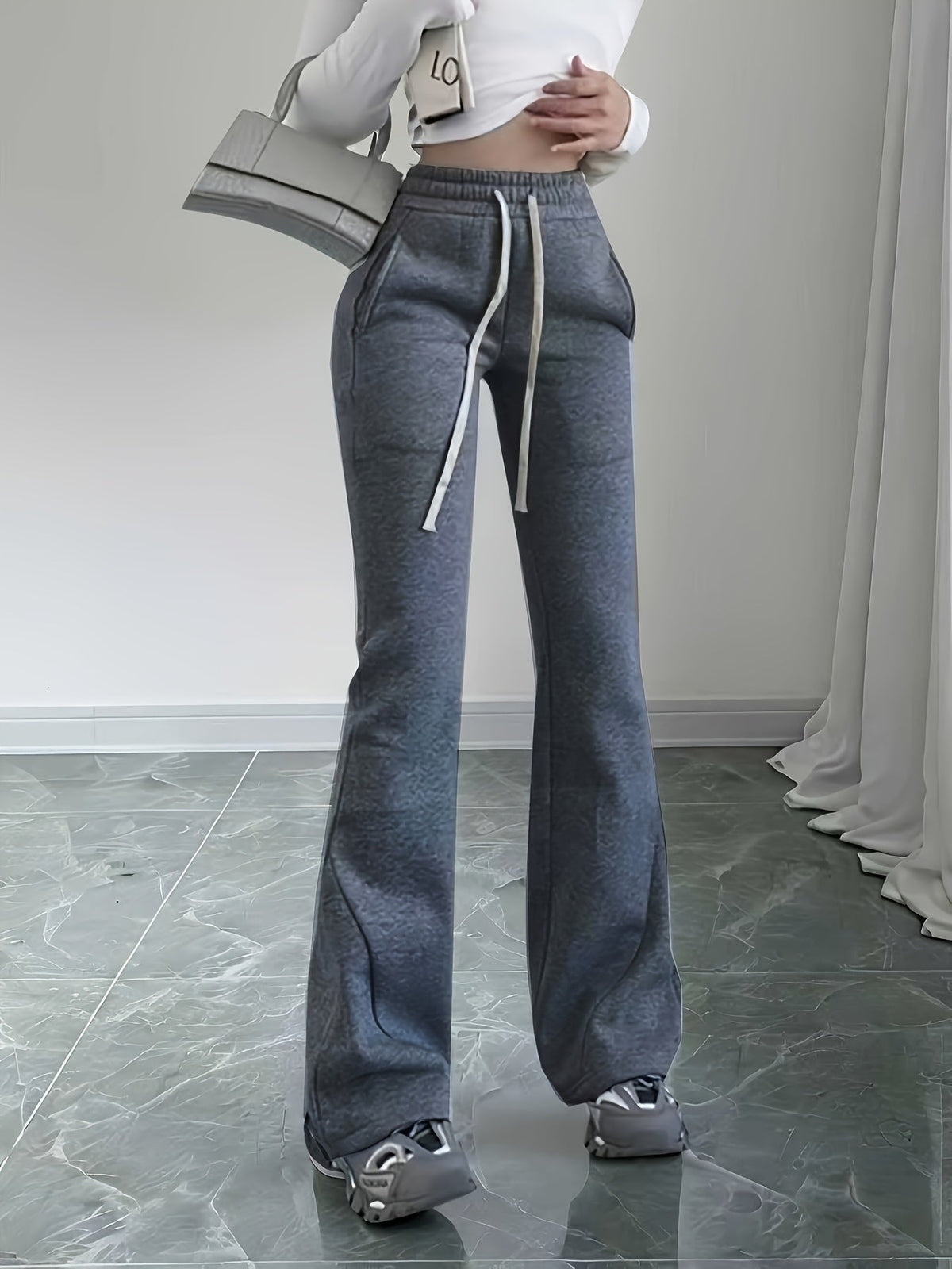 Pantalon évasé à taille haute — Amielle Paris