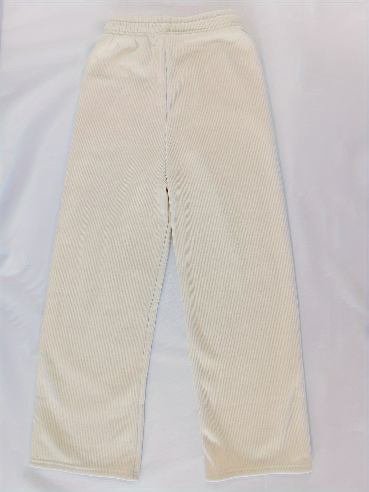 Pantalon large en velours à revers duveteux — Amielle Paris