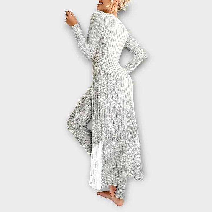 Bella — Ensemble robe côtelée et legging — Amielle Paris