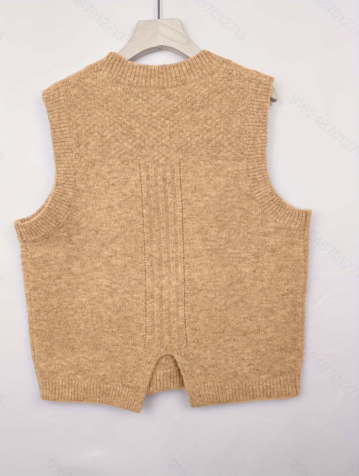 Pull sans manches en maille torsadée — Amielle Paris