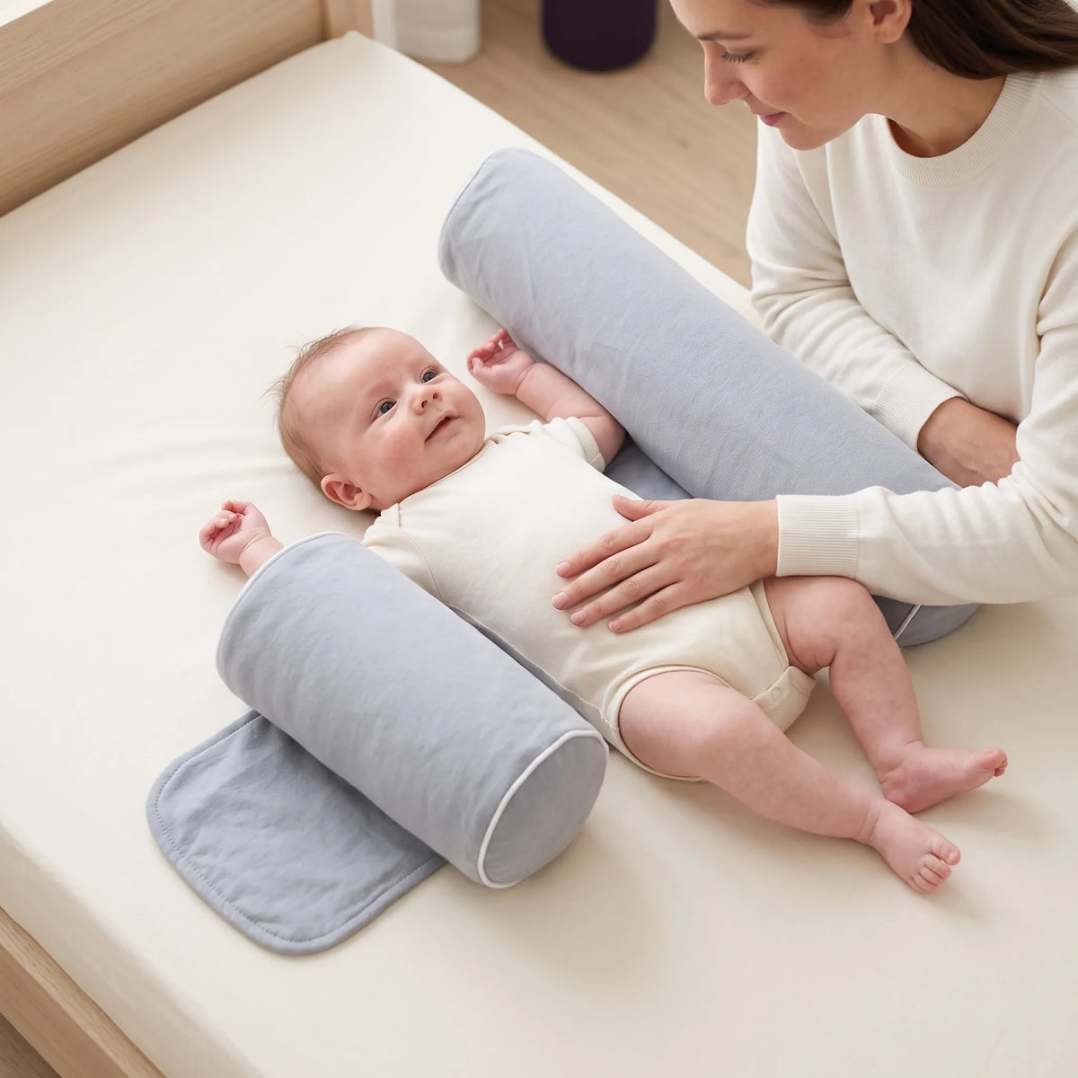 Coussin bébé réglable à deux rouleaux — vue 1