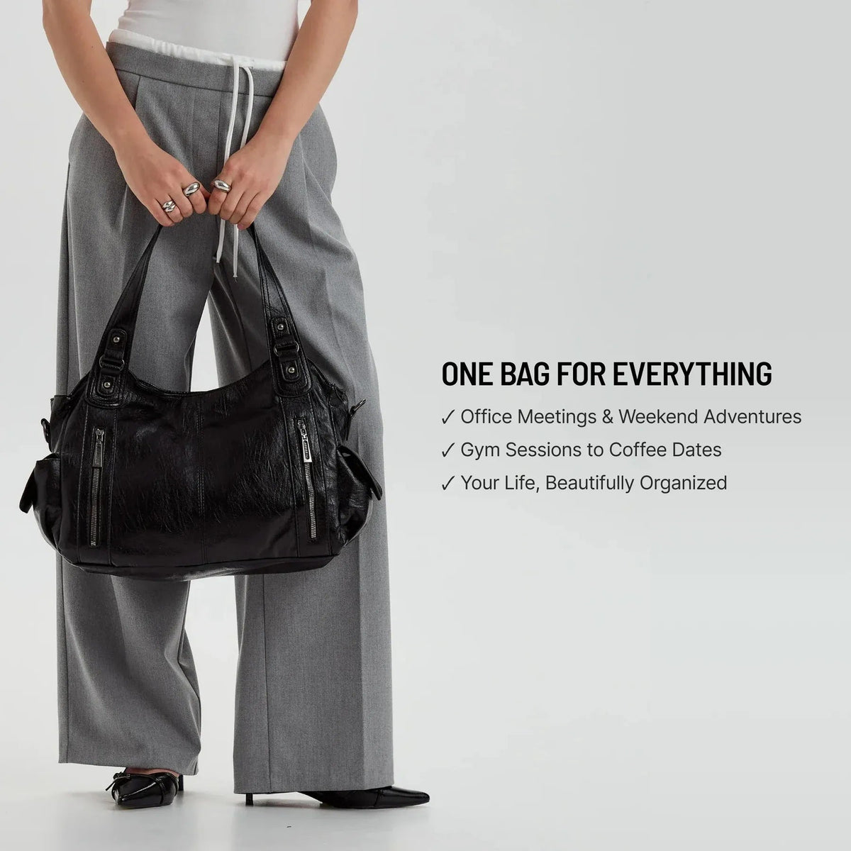 Launa | Sac bandoulière en cuir vegan