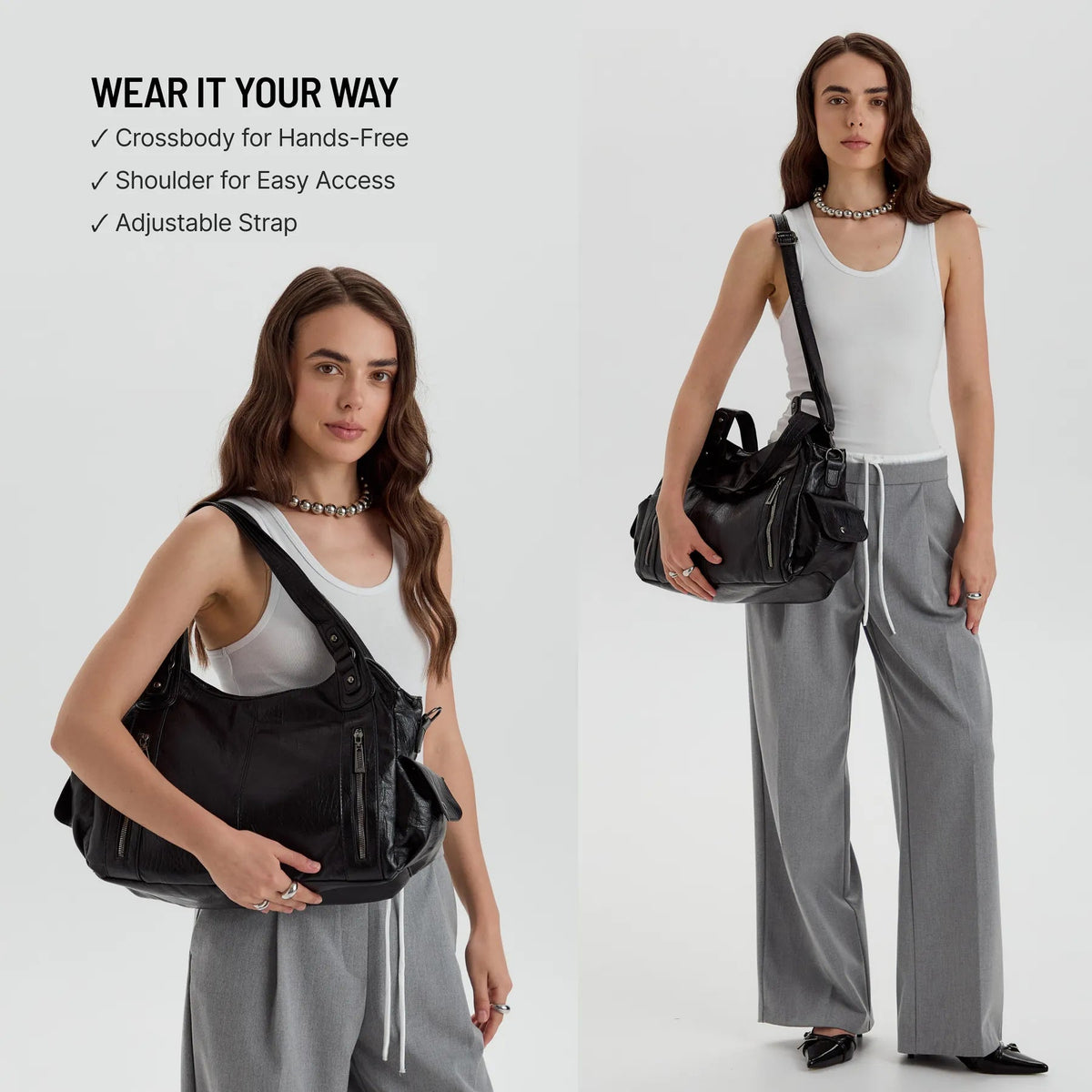 Launa | Sac bandoulière en cuir vegan