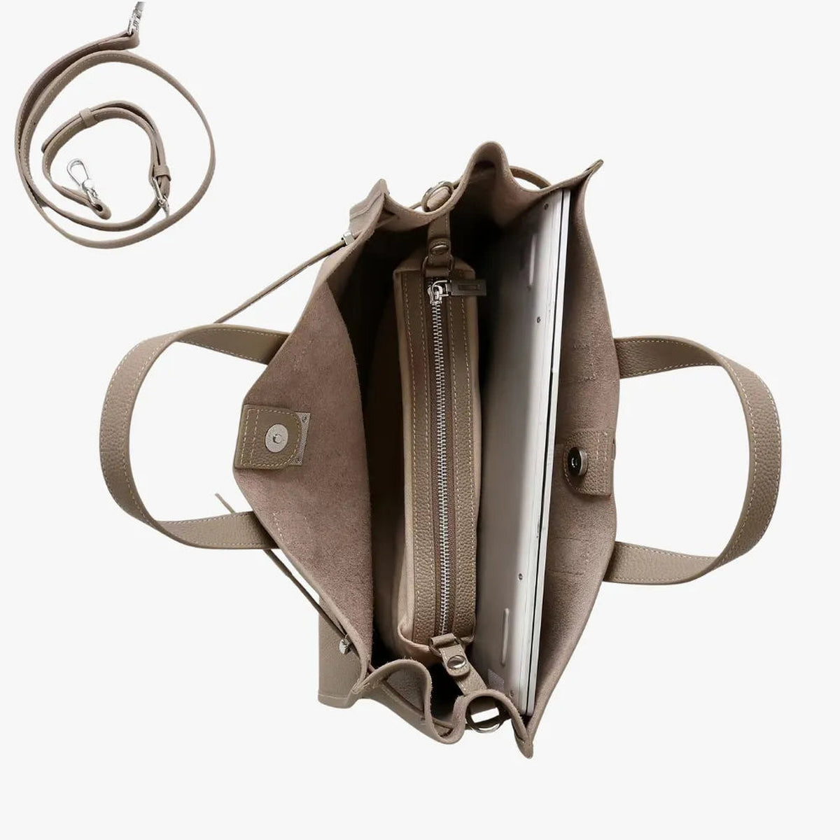 Loha | Sac cabas structuré en cuir grainé