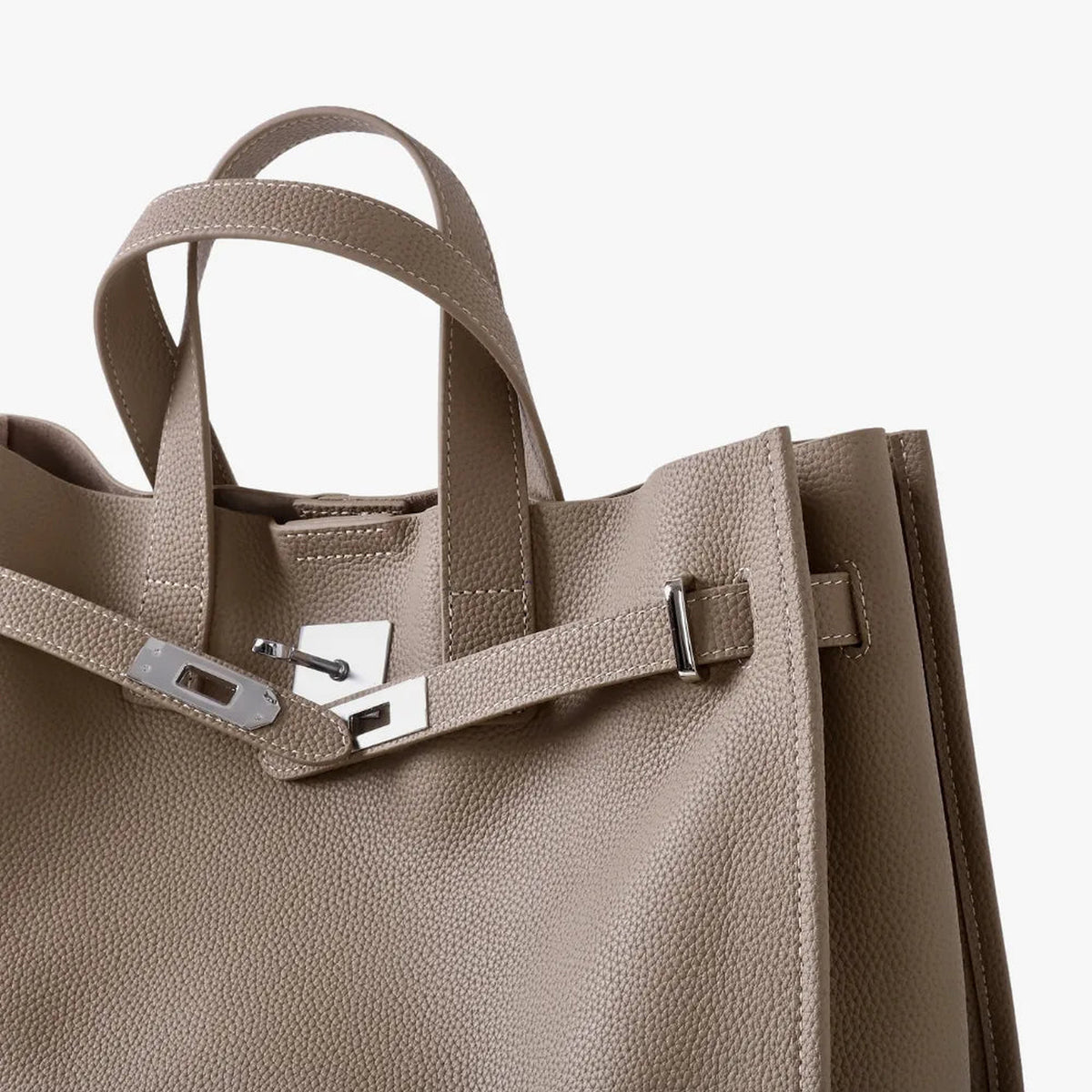 Loha | Sac cabas structuré en cuir grainé