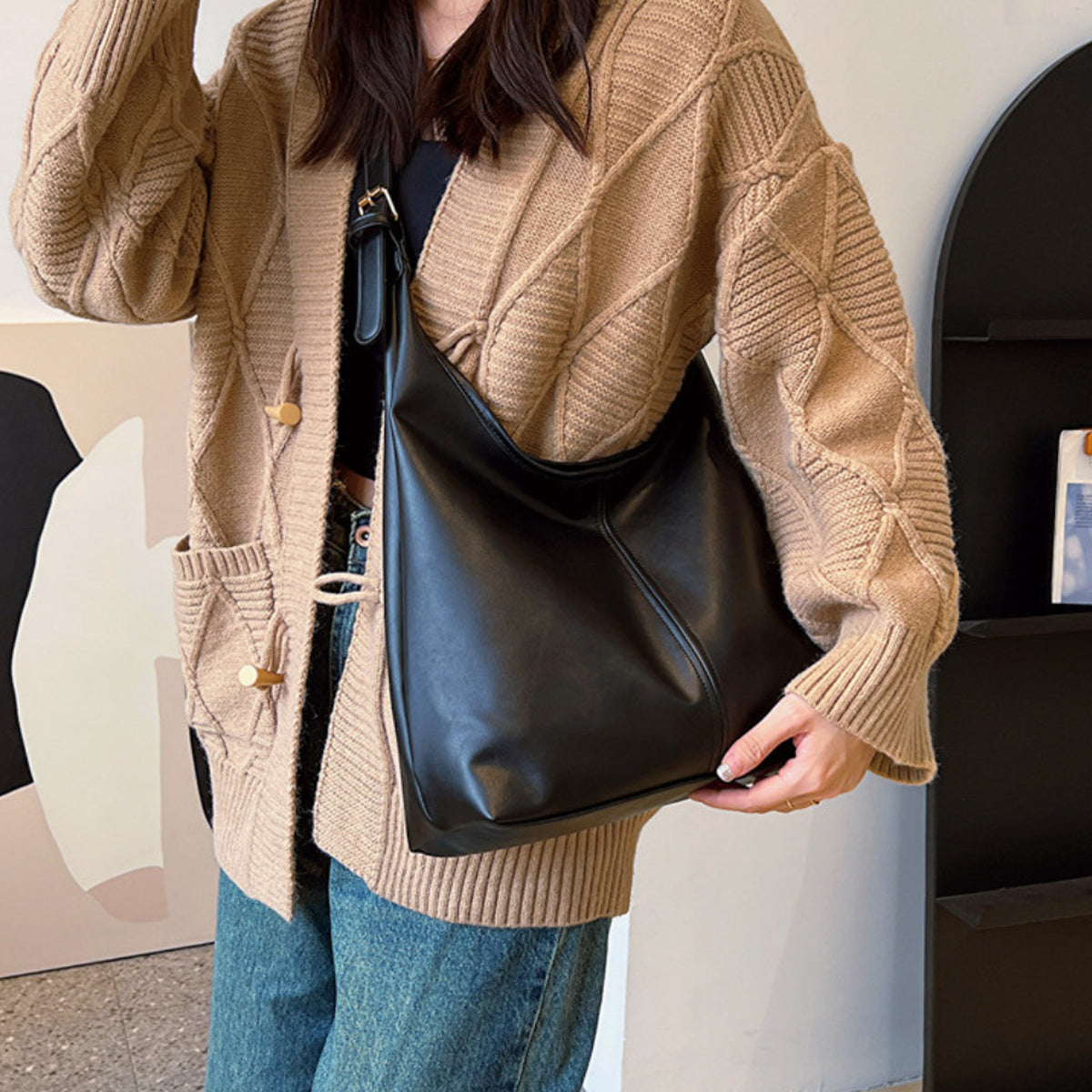 Naora | Sac hobo en cuir vegan