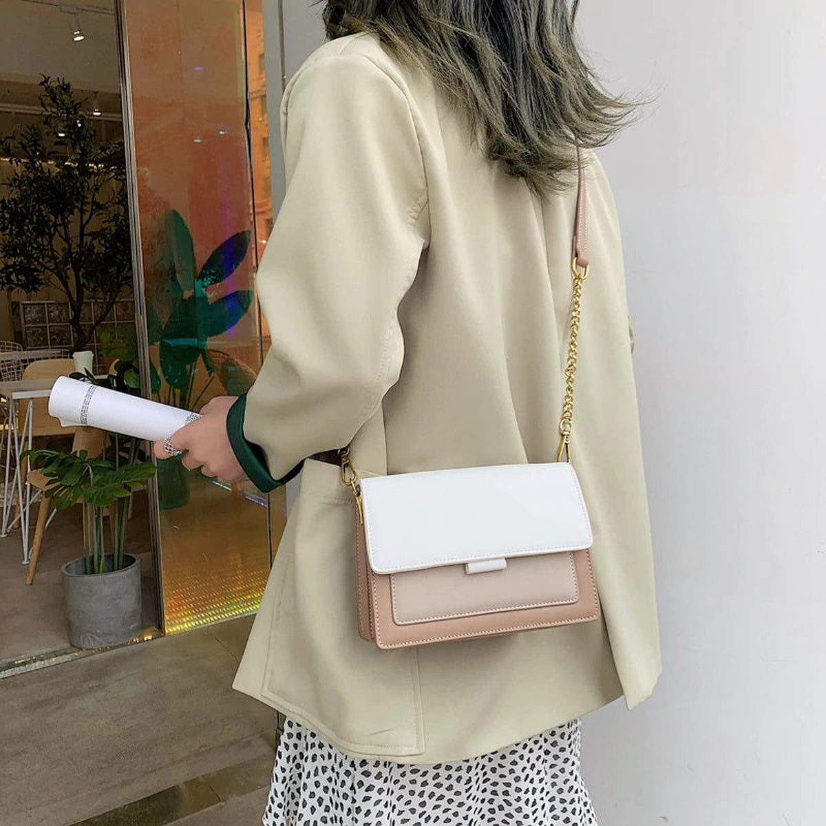 Vionelle | Sac bandoulière bicolore